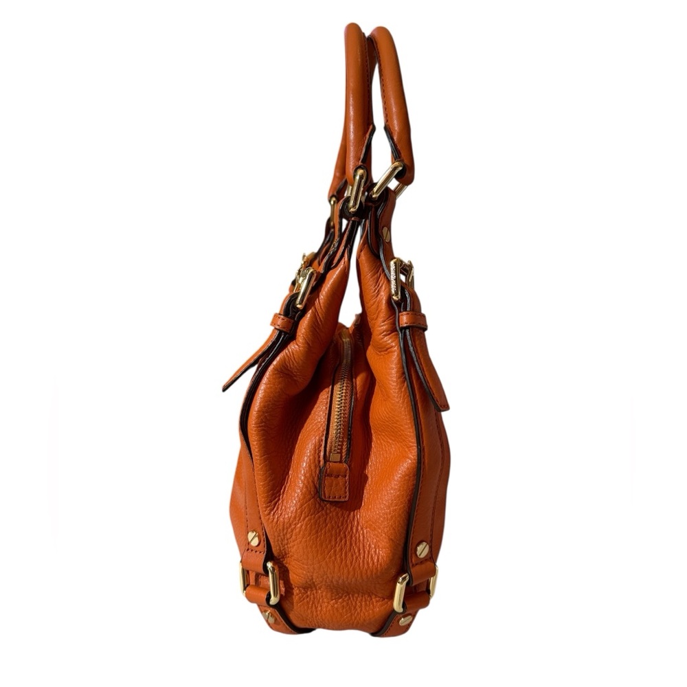 Michael Kors Burnt Orange Pebbled Leather Shoulder Hobo 🤩🧡 - Picture 4 of 13